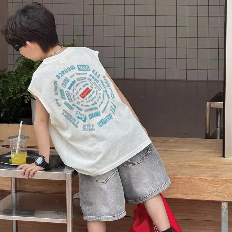【90-160cm】手放せない! 楽ちん 着心地良い  ルーズ タンクトップ