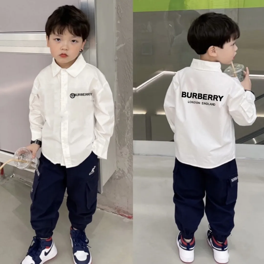 【90-150cm】デイリーにぴったり スタイリッシュ カジュアル 男の子 長袖 シャツ