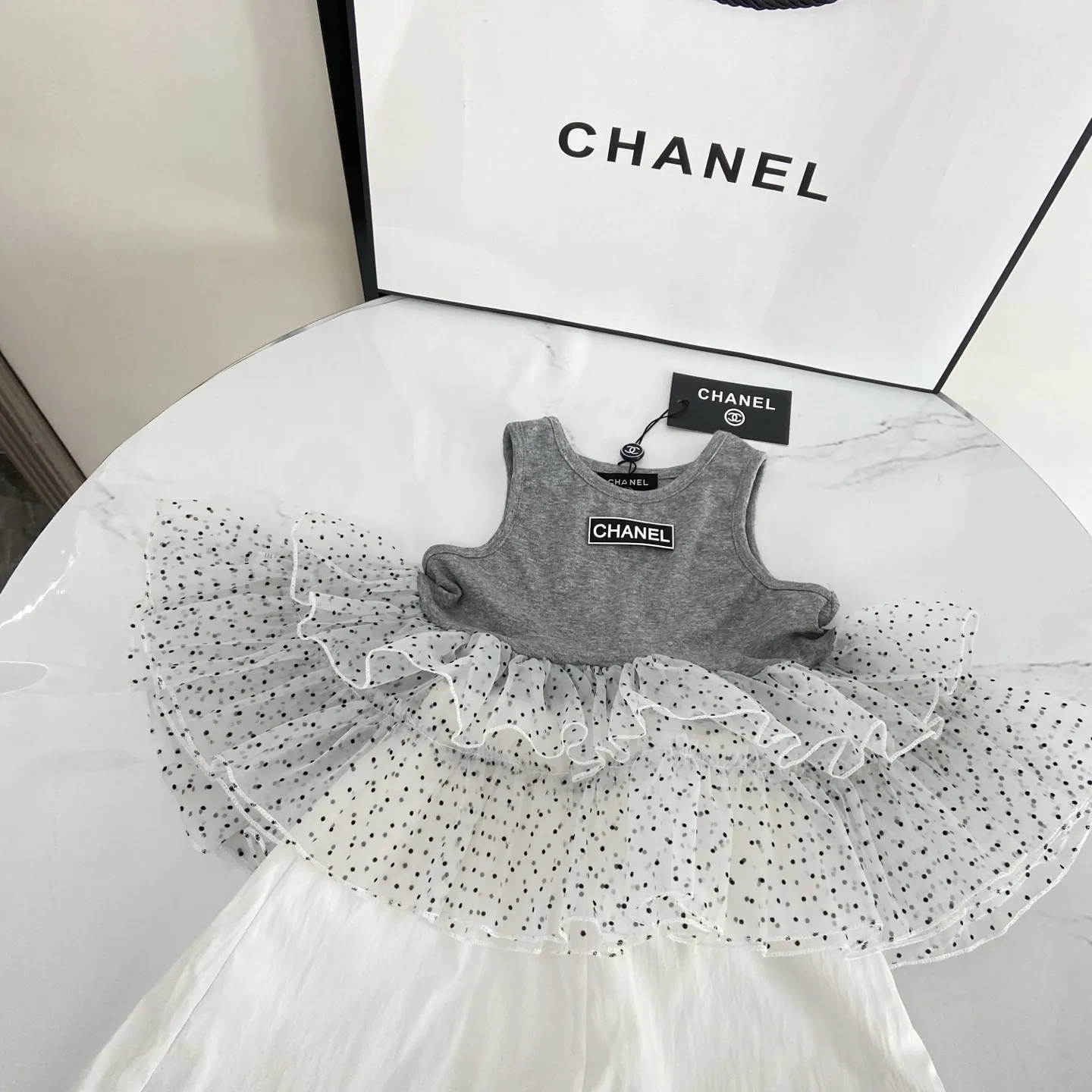 【90-140cm】二点セット オシャレ度高め 大活躍 スウィート 切り替え 女の子 タンクトップ+パンツ セットアップ