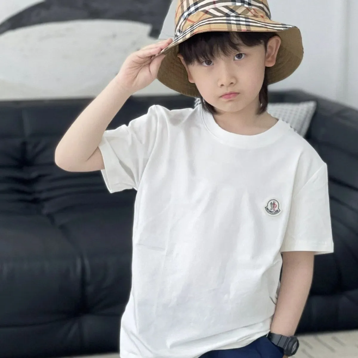 【100-150cm】絶対後悔しない 品質満点 シンプル カジュアル ユニセックス 半袖 Ｔシャツ