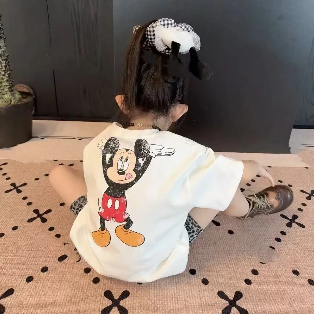 【90-140cm】ママたちに大好評 カジュアル 可愛い 着やすい 女の子 半袖 Ｔシャツ/ショートパンツ