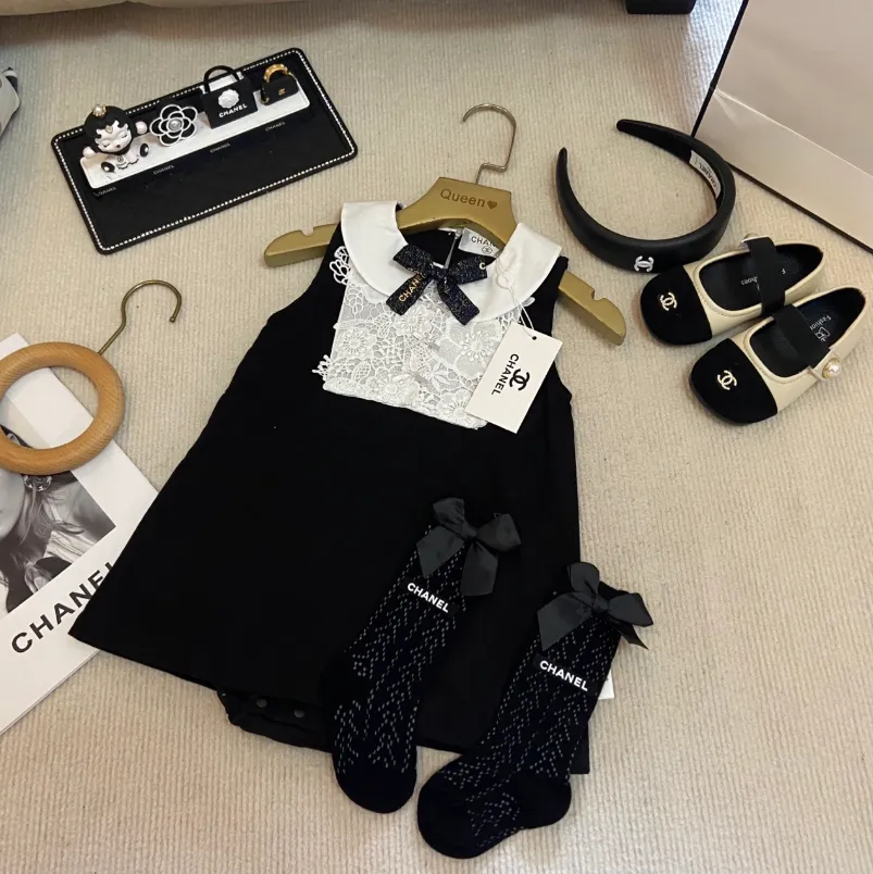 【66-90cm】二点セット おしゃれ感満点 品質満点 スウィート 可愛い ベビー ワンピース+ソックス セットアップ