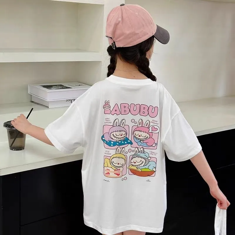 【90-160cm】好感度100％  売れ筋 カジュアル キャラクター 快適 女の子 半袖 Ｔシャツ