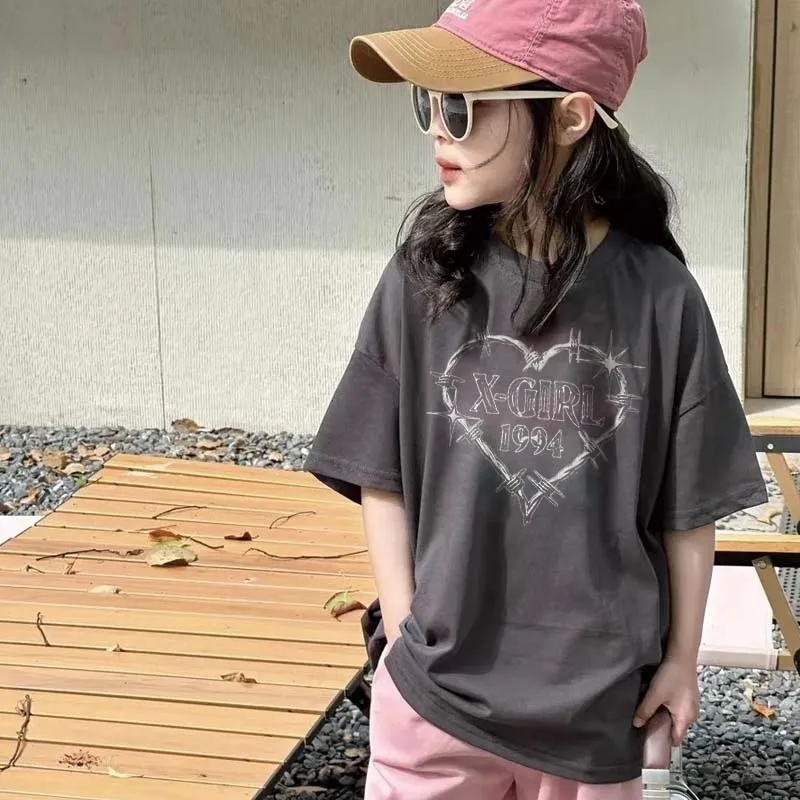 【90-160cm】毎日着たくなる 好感度UPカジュアル 肌に優しい 女の子 半袖 Ｔシャツ