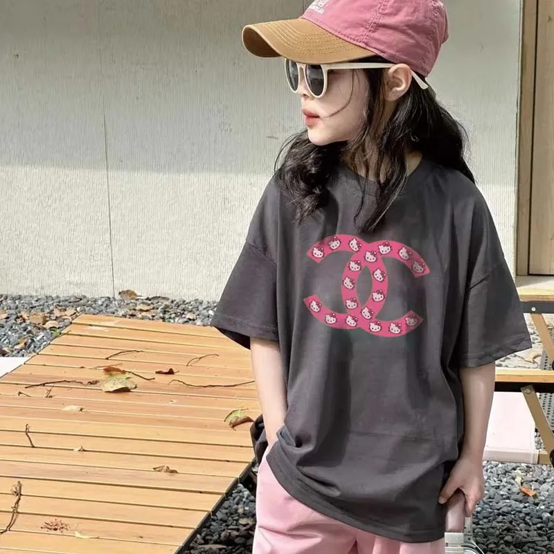 【90-160cm】取り入れたい 今季大注目 おしゃれ カジュアル 女の子 半袖 Ｔシャツ