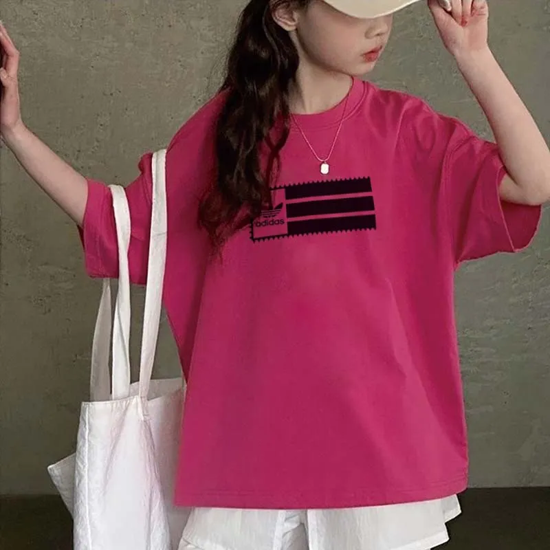 【90-160cm】オシャレ度高め 大活躍 おしゃれ トレンド 女の子 半袖 Ｔシャツ