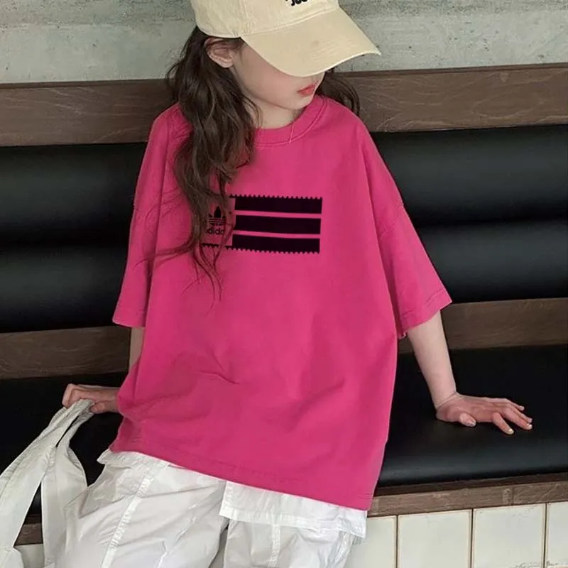 【90-160cm】オシャレ度高め 大活躍 おしゃれ トレンド 女の子 半袖 Ｔシャツ