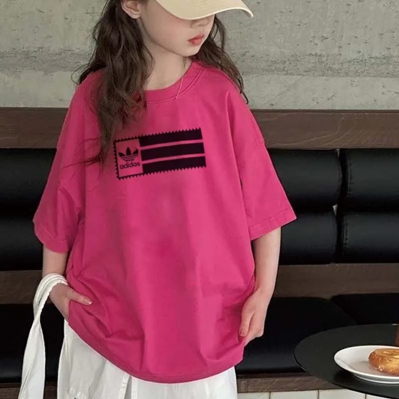 【90-160cm】オシャレ度高め 大活躍 おしゃれ トレンド 女の子 半袖 Ｔシャツ