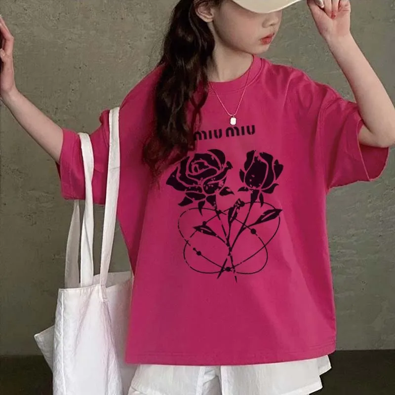 【90-160cm】おしゃれキッズ必見 大活躍 おしゃれ カジュアル 女の子 半袖 Ｔシャツ