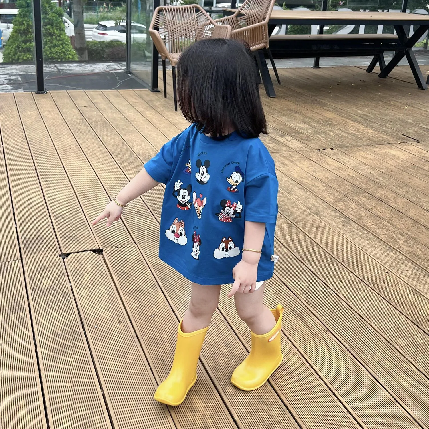 【90-160cm】オシャレ度高め 大活躍 カジュアル カートゥーン  女の子 半袖 Ｔシャツ