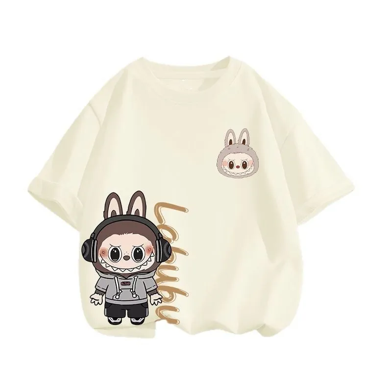 【90-160cm+親サイズ】好感度100％ 大注目 カジュアル キャラクター 親子ペア 半袖 Ｔシャツ