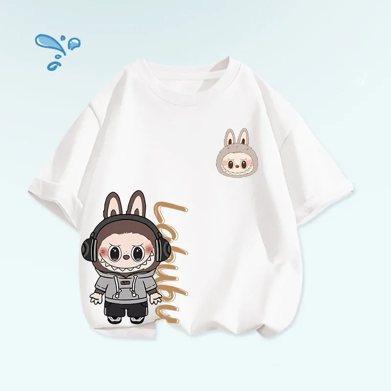 【90-160cm+親サイズ】好感度100％ 大注目 カジュアル キャラクター 親子ペア 半袖 Ｔシャツ