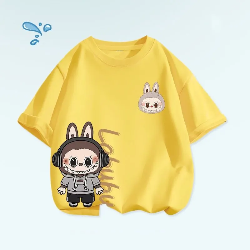 【90-160cm+親サイズ】好感度100％ 大注目 カジュアル キャラクター 親子ペア 半袖 Ｔシャツ