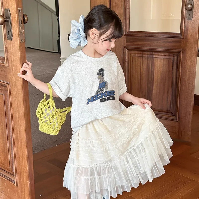【90-160cm】おしゃれキッズ必見 売れ筋 カジュアル トレンド 女の子 半袖 Ｔシャツ
