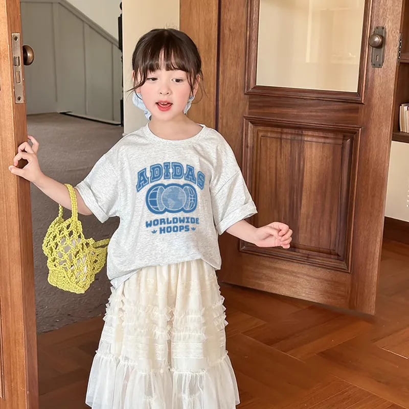 【90-160cm】好感度100％  SNSで話題 おしゃれ カジュアル 着やすい 女の子 半袖 Ｔシャツ