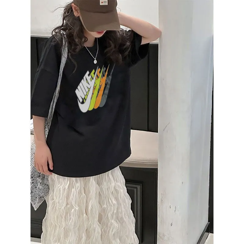【90-160cm】おしゃれキッズ必見 大人気 カジュアル トレンド  女の子 半袖 Ｔシャツ