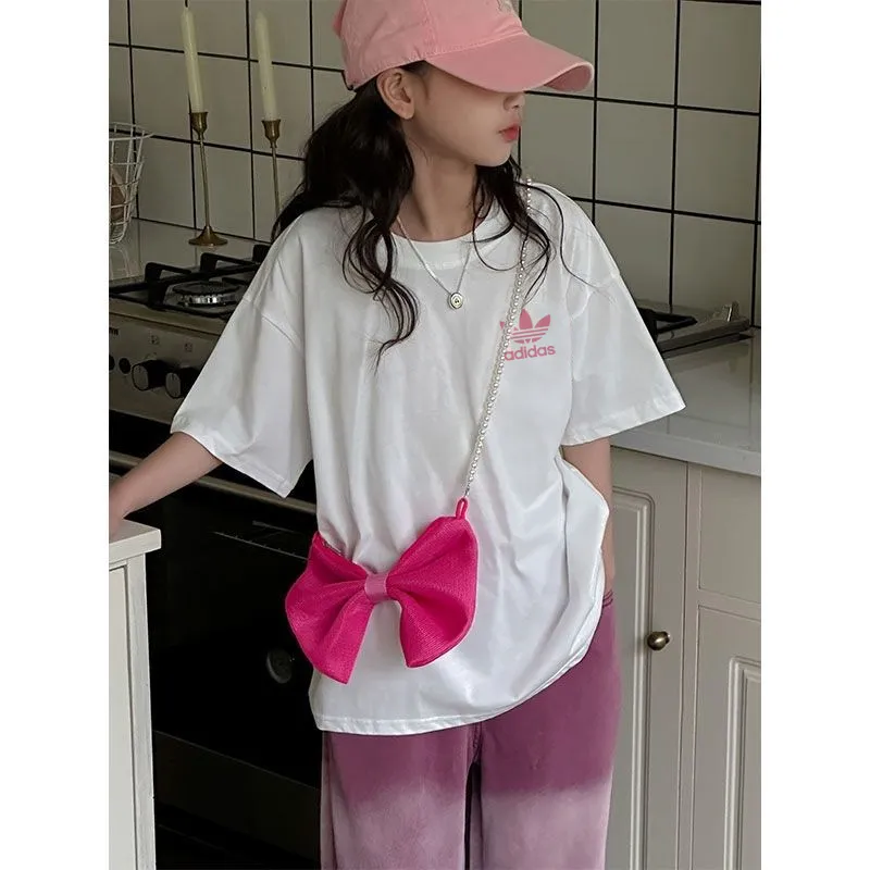 【90-160cm】トレンド感たっぷり カジュアル 人気 着心地良い 女の子 半袖 Ｔシャツ