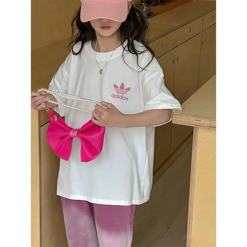 【90-160cm】トレンド感たっぷり カジュアル 人気 着心地良い 女の子 半袖 Ｔシャツ