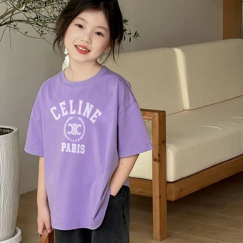 【90-160cm】好感度100％  大人気 おしゃれ カジュアル シンプル 女の子 半袖 Ｔシャツ