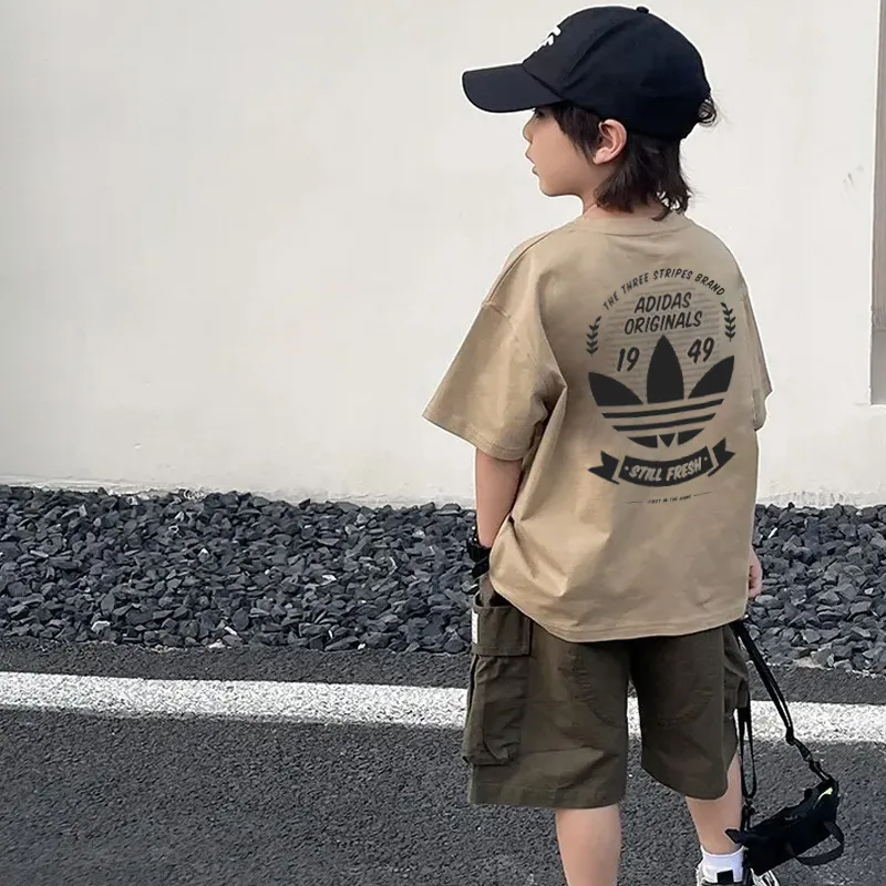 【90-160cm】コンフォート感抜群 トレンド  カジュアル 着やすい 男の子 半袖 Ｔシャツ