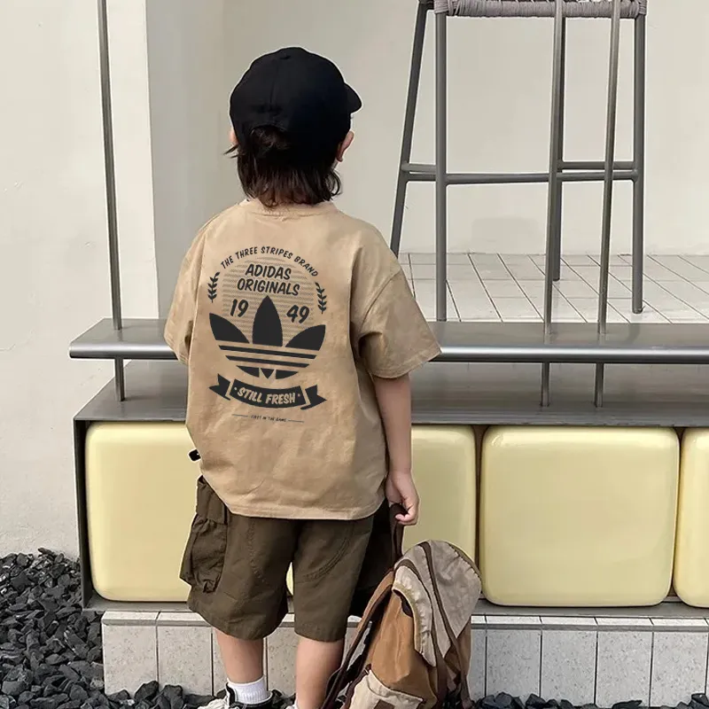 【90-160cm】コンフォート感抜群 トレンド  カジュアル 着やすい 男の子 半袖 Ｔシャツ