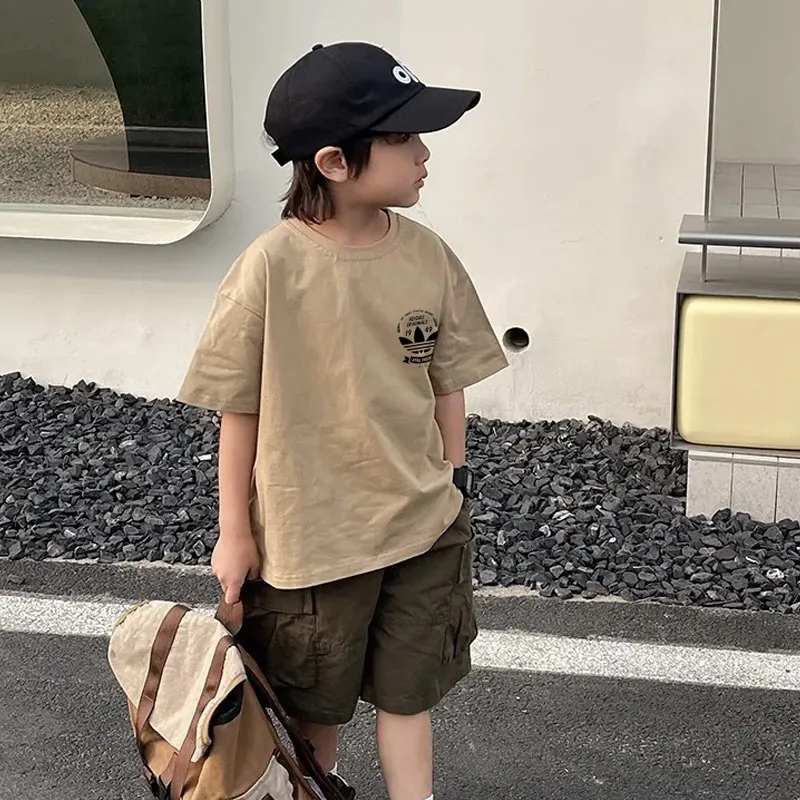 【90-160cm】コンフォート感抜群 トレンド  カジュアル 着やすい 男の子 半袖 Ｔシャツ