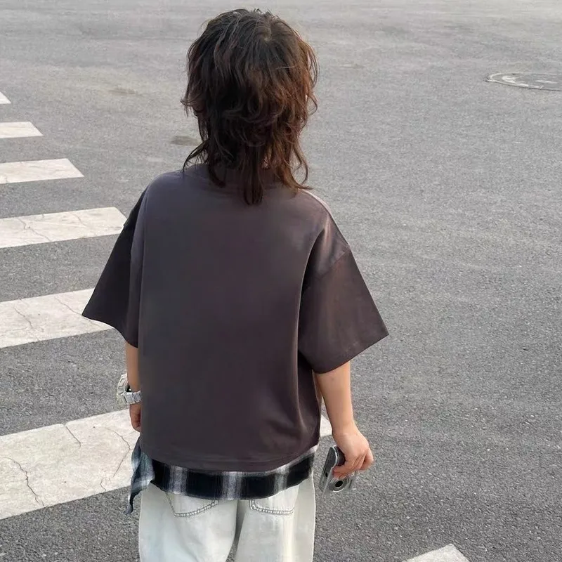 【90-160cm】モード感アップ 大注目 カジュアル ストリート 男の子 半袖 Ｔシャツ