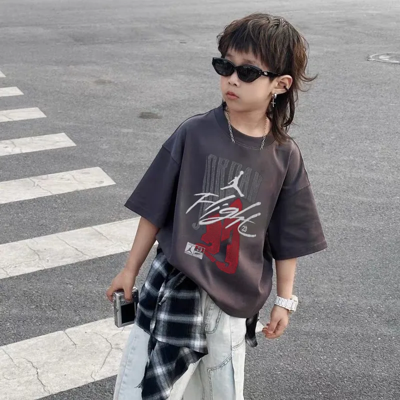 【90-160cm】モード感アップ 大注目 カジュアル ストリート 男の子 半袖 Ｔシャツ
