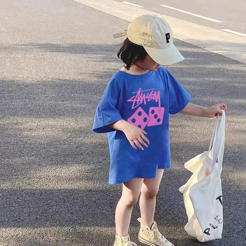 【90-160cm】好感度100％  今季大注目 カジュアル トレンド  女の子 半袖 Ｔシャツ