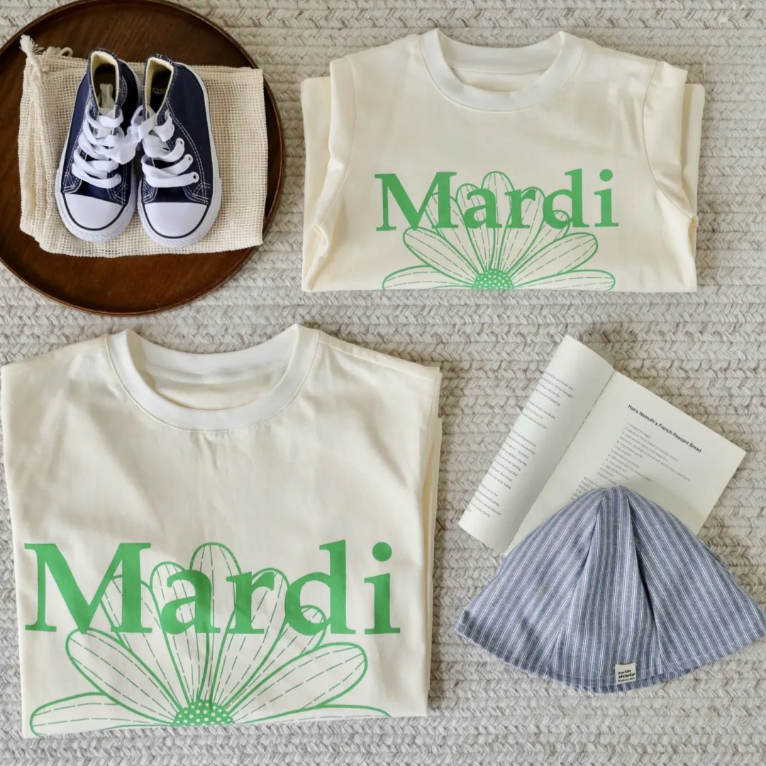 【90-150cm+親サイズ】ママたちに大好評 好感度UP おしゃれ カジュアル 長袖 Ｔシャツ