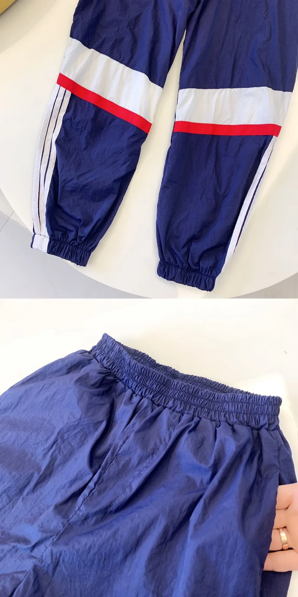 【110-160cm】二点セット コンフォート感抜群 通気性抜群 カジュアル アウター+パンツ セットアップ