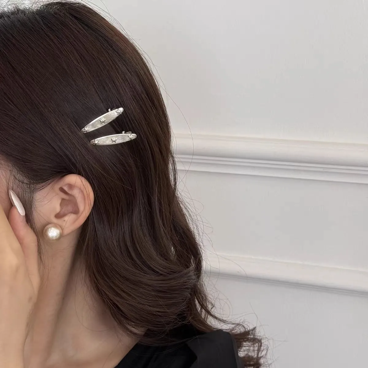 好感度100％  おしゃれ  シンプル キラキラ ヘアアクセサリー ヘアピン