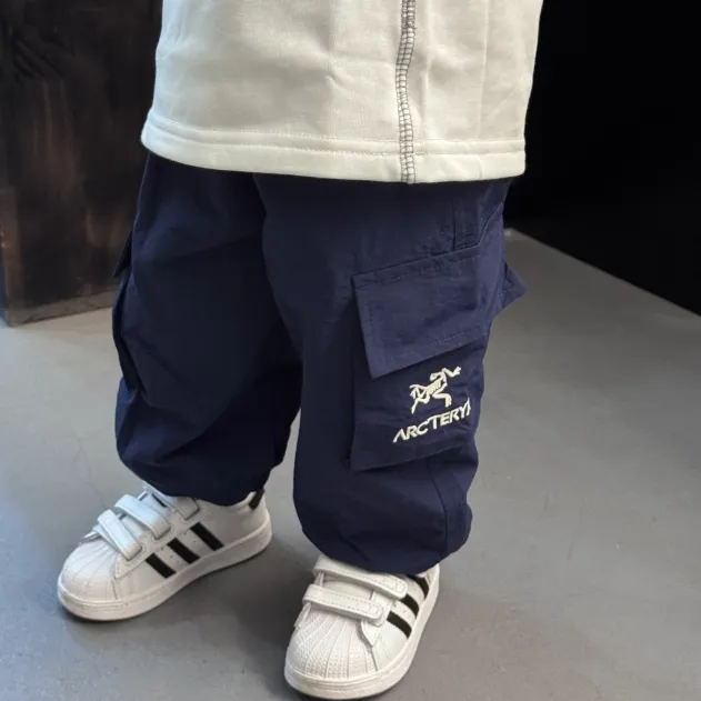 【90-150cm】リラックス感ある 大人気 カジュアル 動きやすさ抜群 ボトムス パンツ