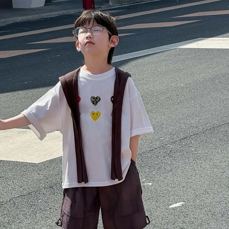 【90-160cm】これを逃す手はない 注目度UP カジュアル スタイリッシュ 男の子 半袖 Ｔシャツ