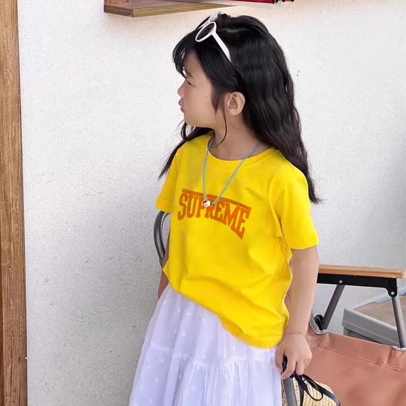 【90-160cm】おしゃれキッズ必見 注目度UP トレンド  カジュアル  女の子 半袖 Ｔシャツ