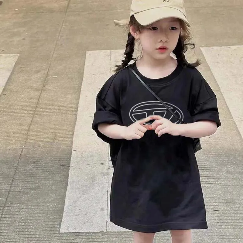 【90-160cm】モード感アップ 絶対流行 おしゃれ 合わせやすい 女の子 半袖 Ｔシャツ