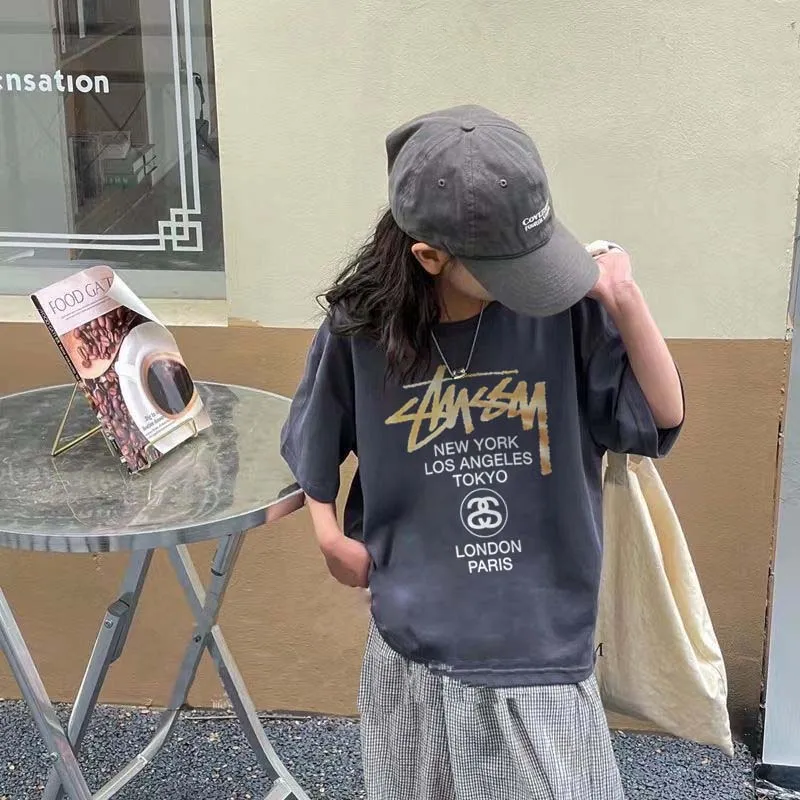 【90-160cm】毎日着たくなる 爆売れ中 カジュアル 合わせやすい 女の子 半袖 Ｔシャツ