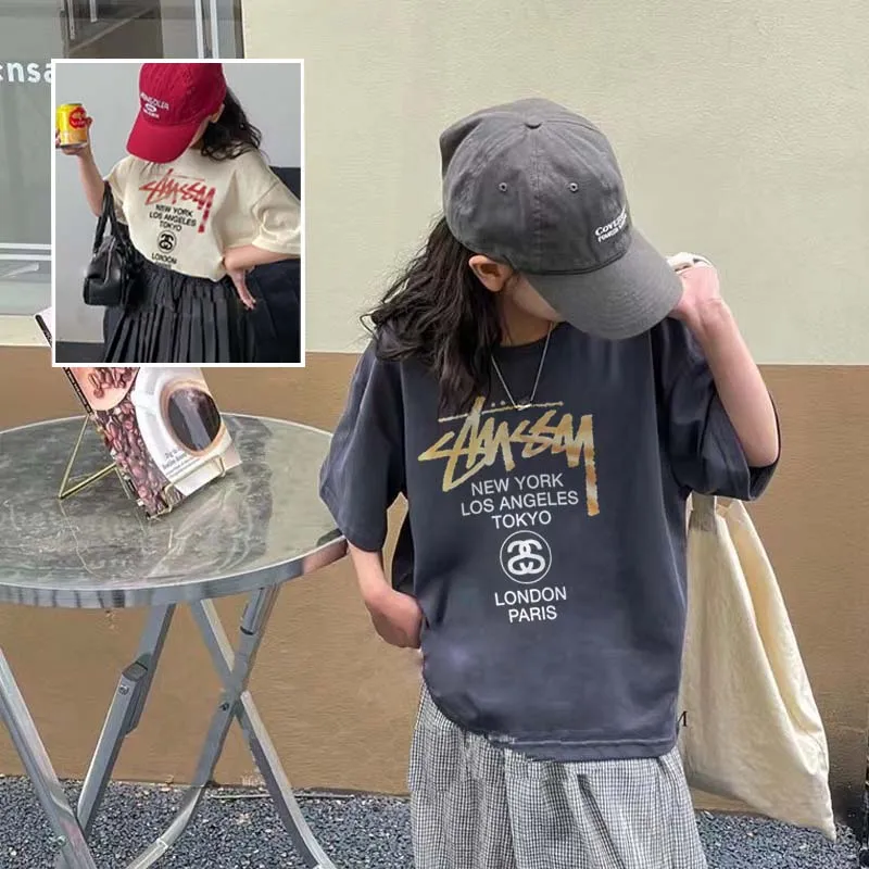 【90-160cm】毎日着たくなる 爆売れ中 カジュアル 合わせやすい 女の子 半袖 Ｔシャツ