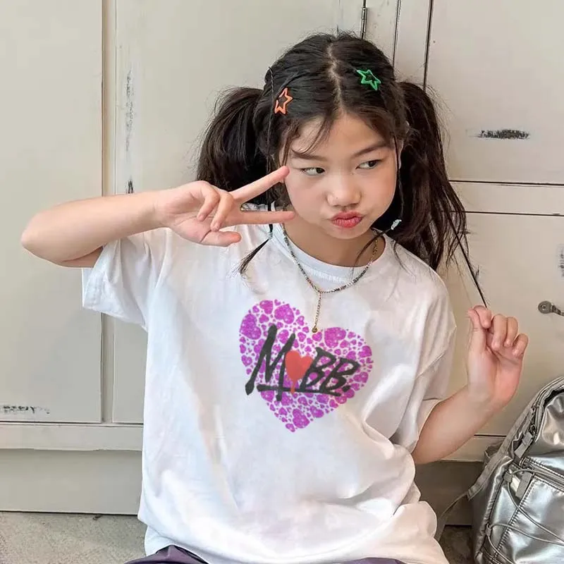 【90-160cm】話題沸騰中 今季大注目 カジュアル トレンド ガーリー 女の子 半袖 Ｔシャツ